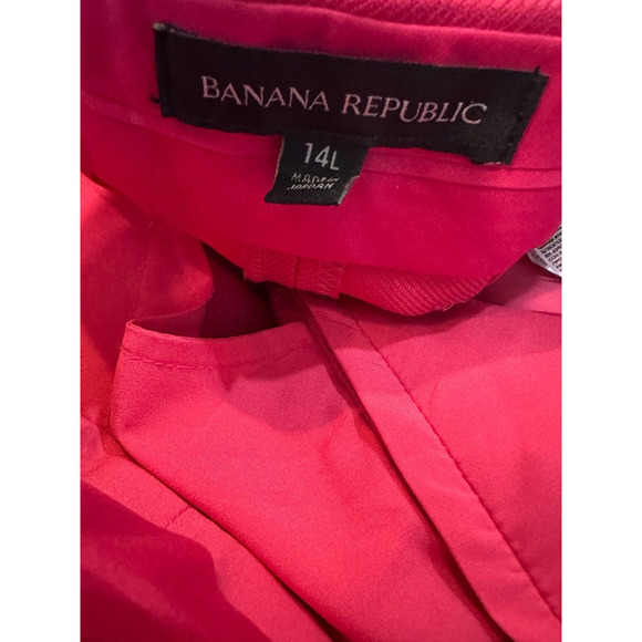 Banana Republic Lido Wide Leg Wool Pant Happy Hour Pink Women's Size 14L 14 long - Picture 9 of 14